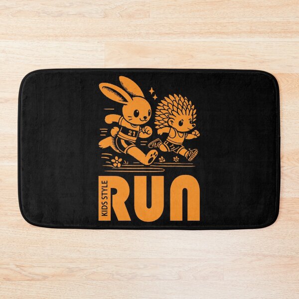 Item preview, Energetic Bunny and Hedgehog Speeding in Dark Orange designed and sold by Soulemotion.
