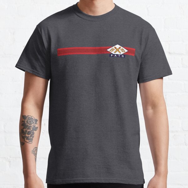 PATG Horizontal Stripe, Red Classic T-Shirt