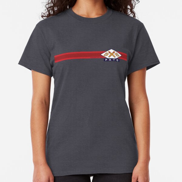 PATG Horizontal Stripe, Red Classic T-Shirt