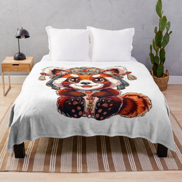Item preview, Red Panda Lion Dancer. Chinese festival designed and sold by Anastasiia Yurevych.