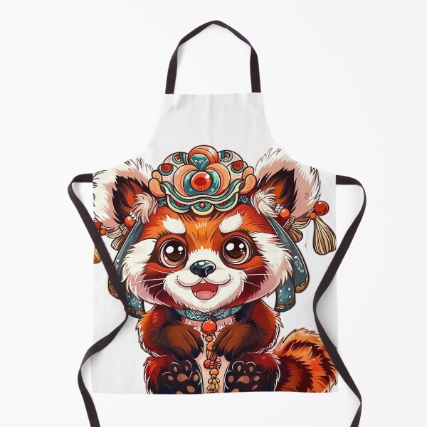 Item preview, Red Panda Lion Dancer. Chinese festival designed and sold by Anastasiia Yurevych.