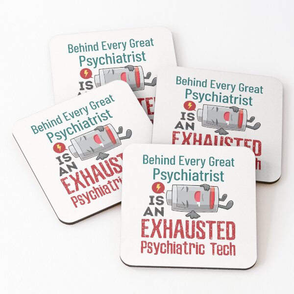 Item preview, Funny Psychiatric Tech Technician Exhausted  designed and sold by jaygo.