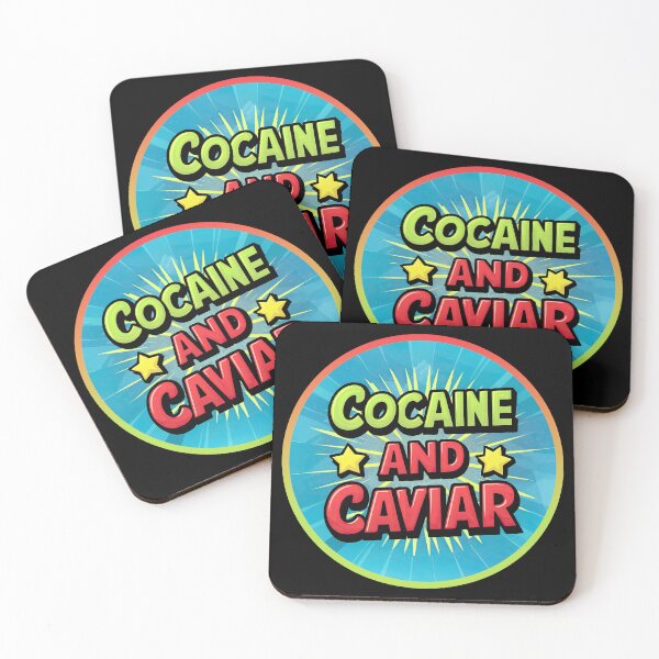 Aperçu de l'œuvre Cocaïne et caviar créée et vendue par Angry Swan Designs.