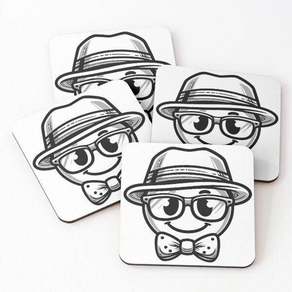 Item preview, Dapper Doodle - Monochrome Character Illustration designed and sold by Mohamed Abd El Salaam.