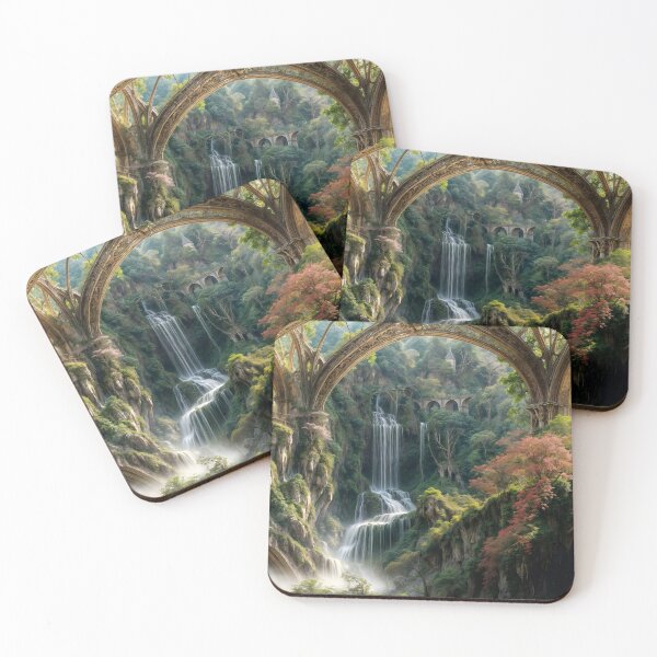 Item preview, Fantasy landscape around an arched old structures designed and sold by OrlyLaWizard.