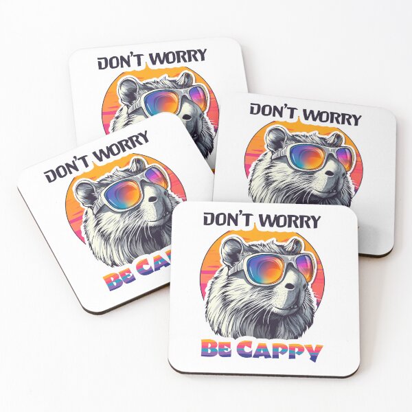 Item preview, Capybara Dont Worry Be Capy Funny print for you designed and sold by Halina-il.