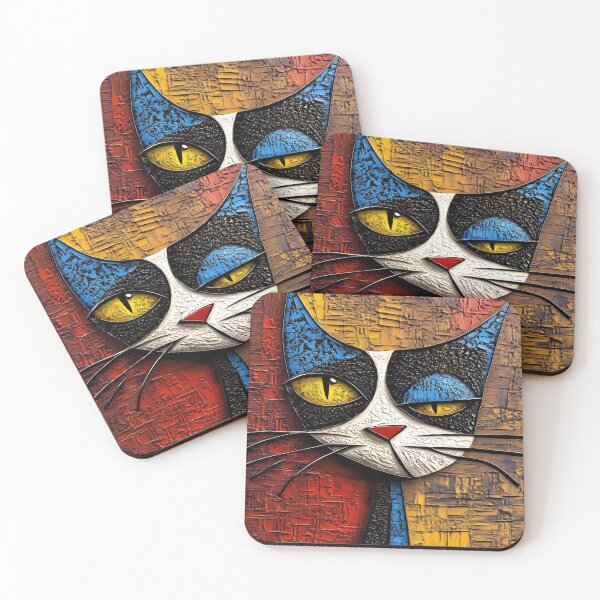 Item preview, Colorful Curious Cat designed and sold by Andy Gambino Art.
