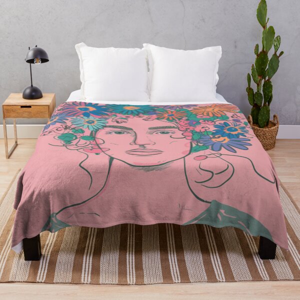 Item preview, Woman With Flowers in Hair Pastel Colours designed and sold by whitecat23.