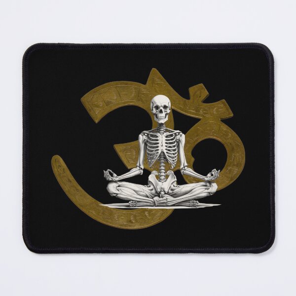 Item preview, Yoga Meditating Skeleton designed and sold by FreeStyleTrend.