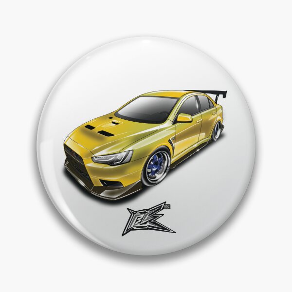 Item preview, mitsubishi lancer evolution X yellow  designed and sold by NaquashM.