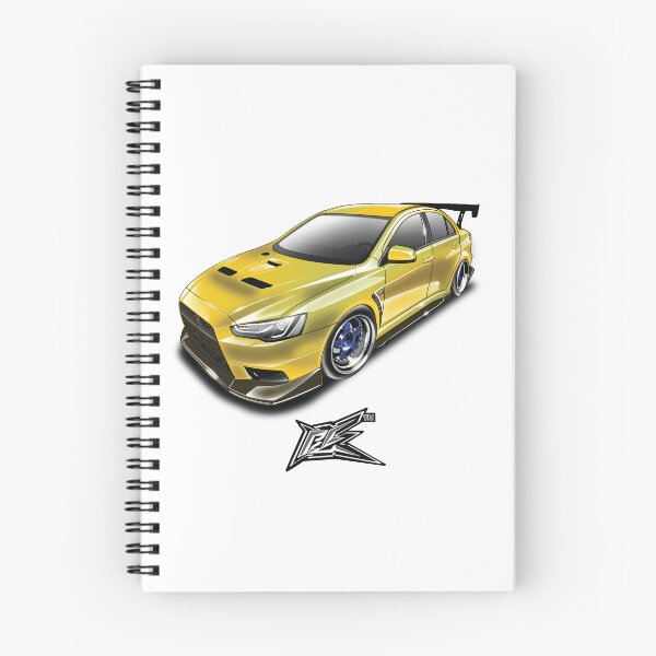 Item preview, mitsubishi lancer evolution X yellow  designed and sold by NaquashM.