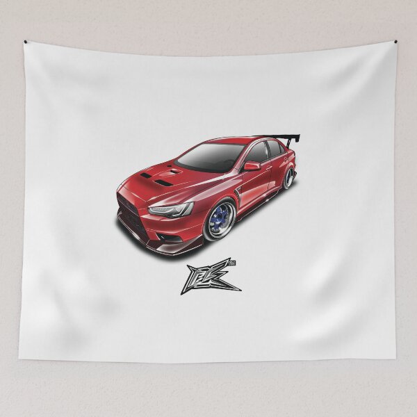 Item preview, mitsubishi lancer evolution X red  designed and sold by NaquashM.
