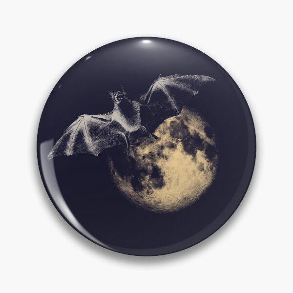 Item preview, A Bat and Full Moon at Halloween Night designed and sold by FreiherrPK.