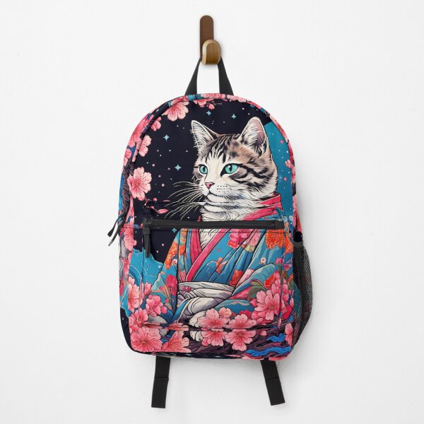 Item preview, japanese aesthetic cat kimono designed and sold by Catophile.