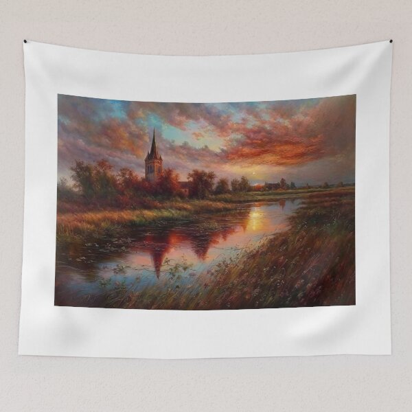 Item preview, church serene landscape designed and sold by trendero.