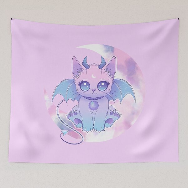 Item preview, Pastel Cosmic Bat Hellcat  designed and sold by missmelodyferal.