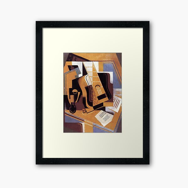 Aperçu de l'œuvre oeuvre d'art de juan gris, artiste juan gris, peintures de juan gris, collage juan gris, art cubiste de juan gris, estampes de juan gris créée et vendue par rosa-reid.