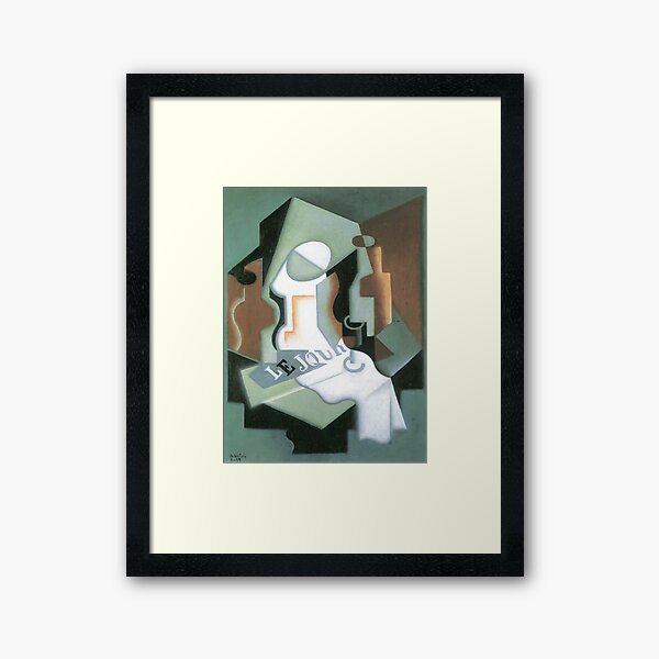 Aperçu de l'œuvre oeuvre d'art de juan gris, artiste juan gris, peintures de juan gris, collage juan gris, art cubiste de juan gris, estampes de juan gris créée et vendue par rosa-reid.
