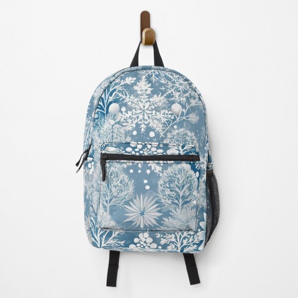 Item preview, Beautiful Bright Winter Pattern Trees Snowflakes Houses designed and sold by popanato.