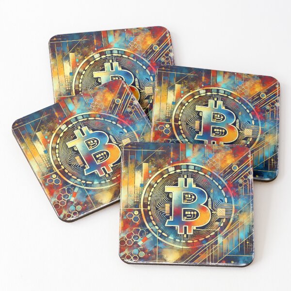 Item preview, Crypto Burst Tee: Explosive Bitcoin Art for Crypto Enthusiasts designed and sold by Cryptopile.