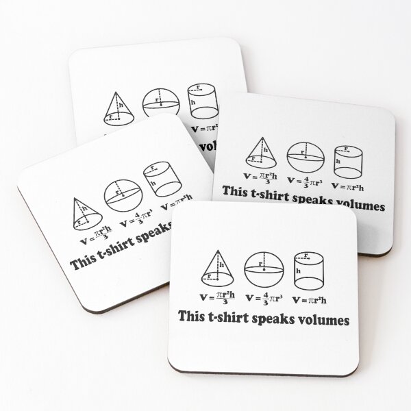 Item preview, This T-Shirt Speaks Volumes - Funny Math designed and sold by ScienceCorner.