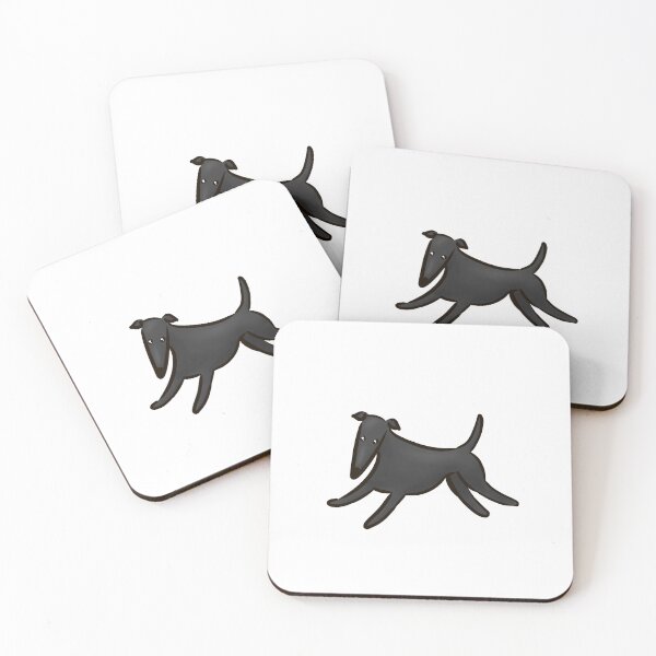 Item preview, Happy Hound (Black) designed and sold by Tessa Draws Stoof.