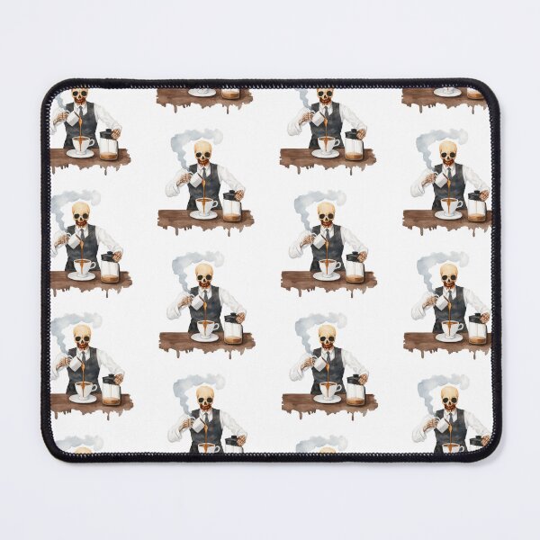 Item preview, Skeleton Barista Brewing Halloween Coffee designed and sold by WPCreator.
