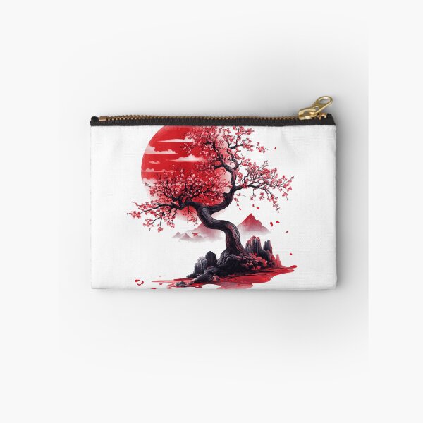 Item preview, Bonsai lover cherry tree with mountains sticker style designed and sold by SmileshareShop.