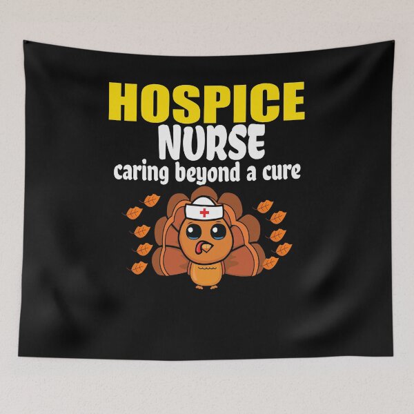 Item preview, registered nurse Hospice nurse caring beyond a cure Funny Nursing Groovy designed and sold by BASKF.