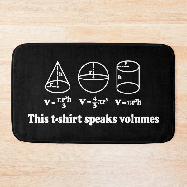 Item preview, This T-Shirt Speaks Volumes - Funny Math designed and sold by ScienceCorner.