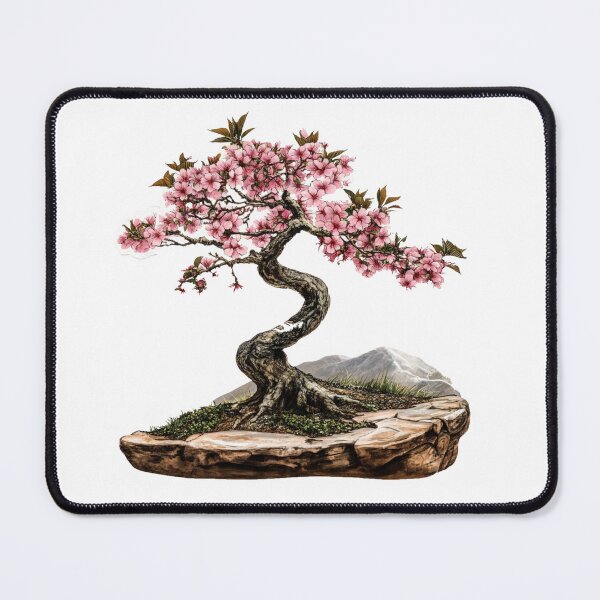 Item preview, Bonsai lover pretty cherry tree sticker style designed and sold by SmileshareShop.