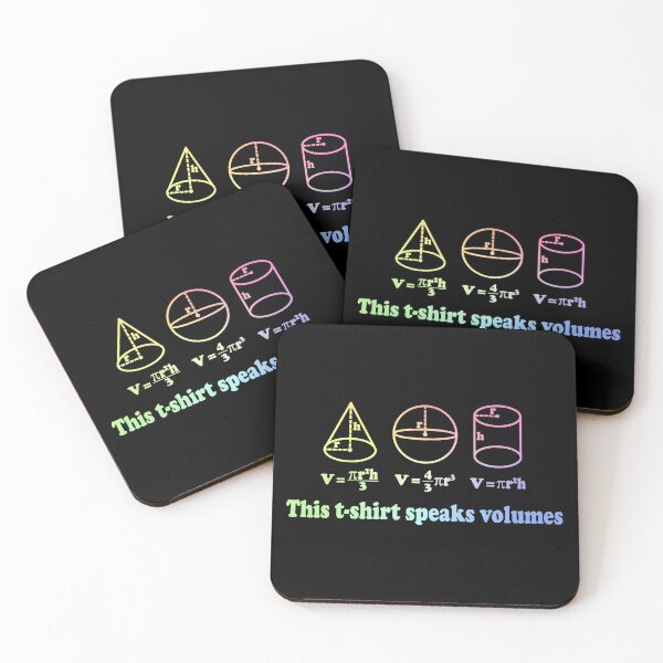 Item preview, This T-Shirt Speaks Volumes - Funny Math designed and sold by ScienceCorner.