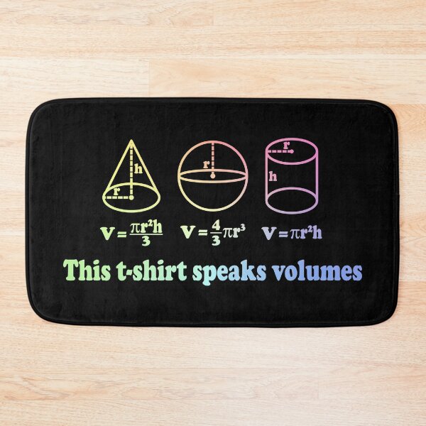 Item preview, This T-Shirt Speaks Volumes - Funny Math designed and sold by ScienceCorner.