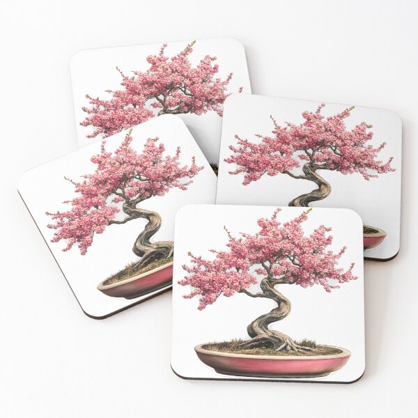 Item preview, Bonsai lover pink tree in the pot sticker designed and sold by SmileshareShop.