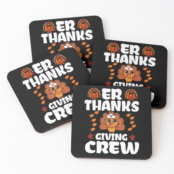 Item preview, ER Thanksgiving Nurse Crew Thanksgiving Emergency Nurses designed and sold by BASKF.