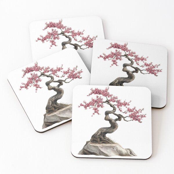 Item preview, Copy of Bonsai lover pink tree in the pot sticker designed and sold by SmileshareShop.