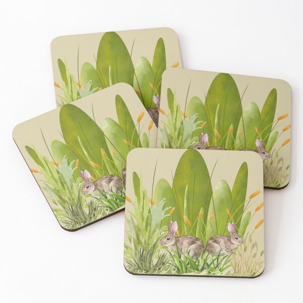 Item preview, Bunnies keep our plants company designed and sold by inStoredecor.