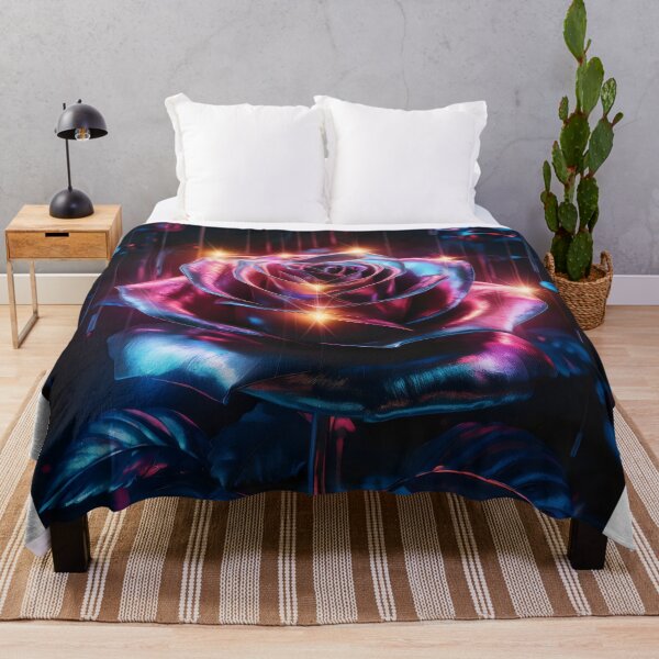 Item preview, Glowing neon rose. designed and sold by MyHappyArtShop.