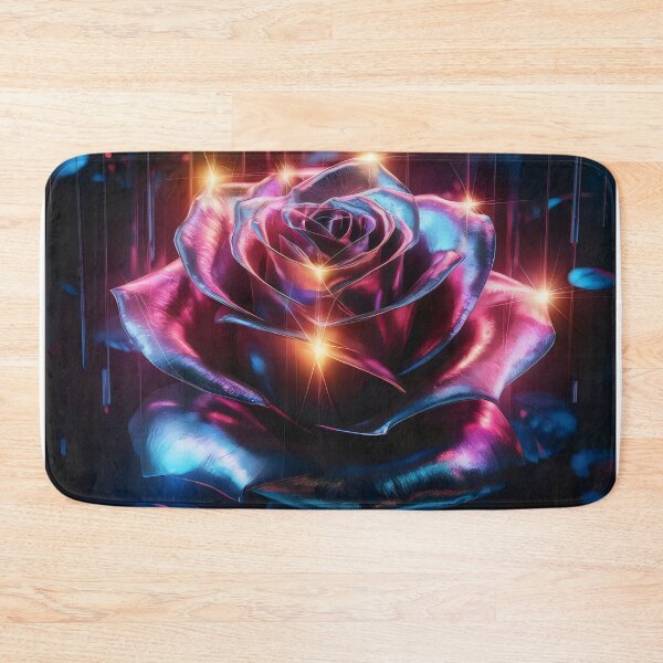 Item preview, Glowing neon rose. designed and sold by MyHappyArtShop.