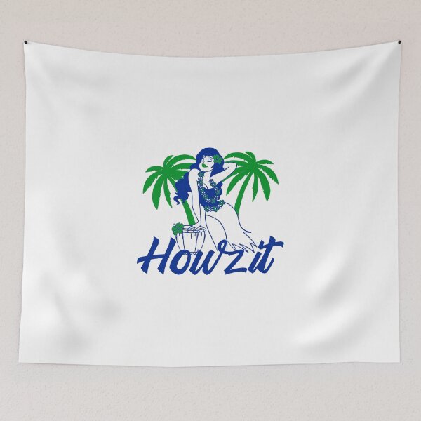 Artikelvorschau, HowZit Frau posiert mit Lei Hawaiianisch inspiriert entworfen und verkauft von GuesthozGraphix.