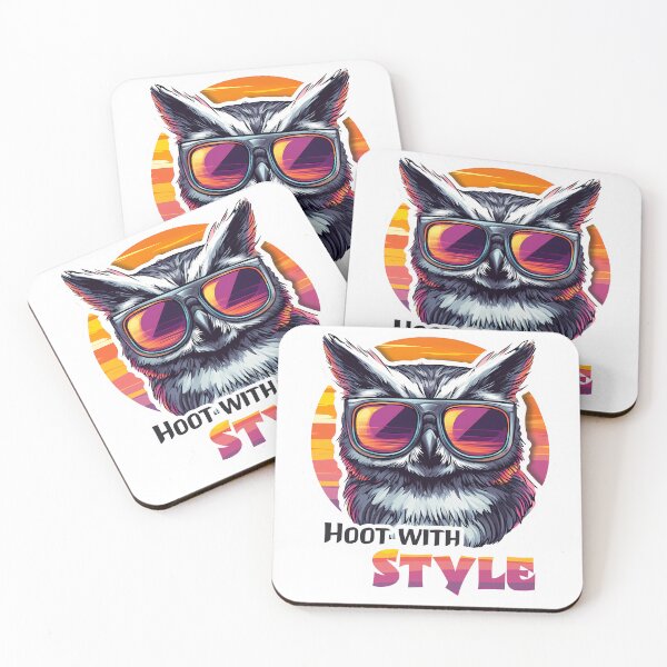 Item preview, Cool owl Hoot with Style, cool cute owl with glasses designed and sold by Halina-il.