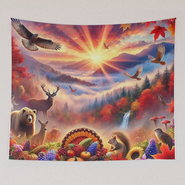 Item preview, Autumn Wonderland in the Smoky Mountains: Ethereal Fall Foliage and Wildlife designed and sold by Meta2Physical.