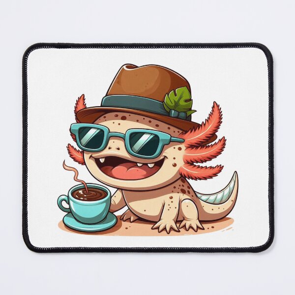 Item preview, CUTE AXALOTL ON HOLIDAY designed and sold by cami gallo.