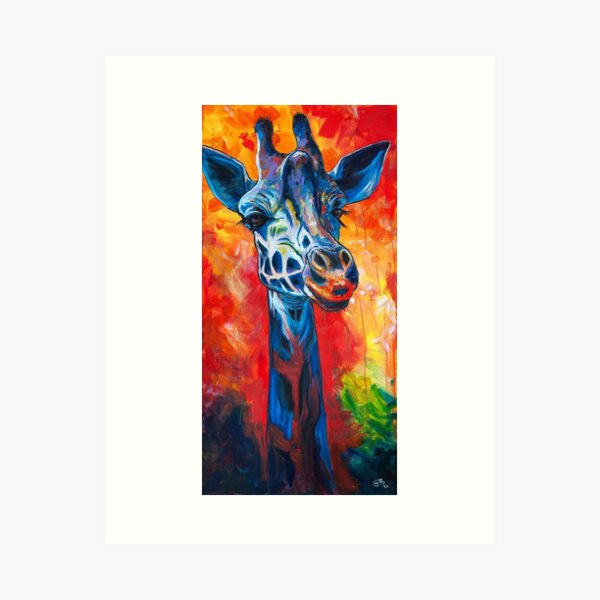 Majestic Giraffe - your animal guide Art Print