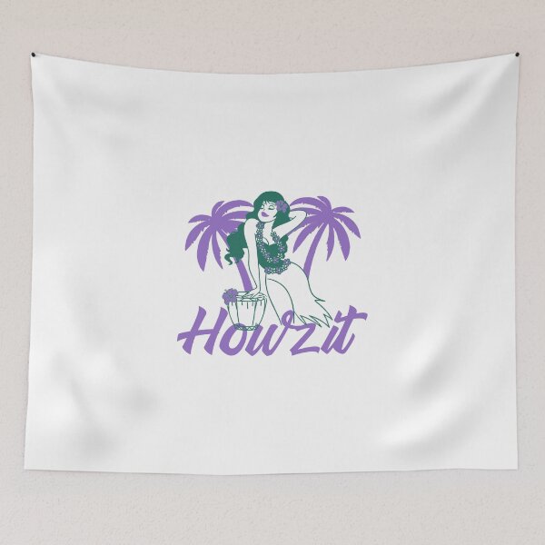 Artikelvorschau, HowZit Frau posiert mit Lei Hawaiianisch inspiriert entworfen und verkauft von GuesthozGraphix.
