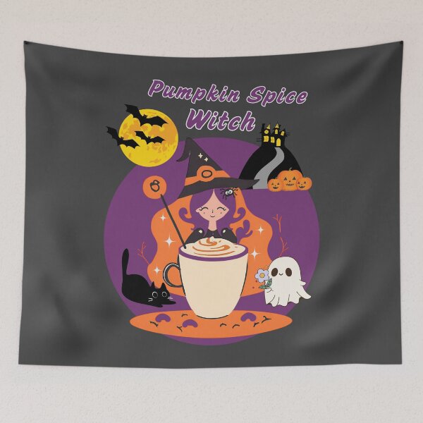 Item preview, Pumpkin Spice Witch Halloween designed and sold by MoonchildMagick.