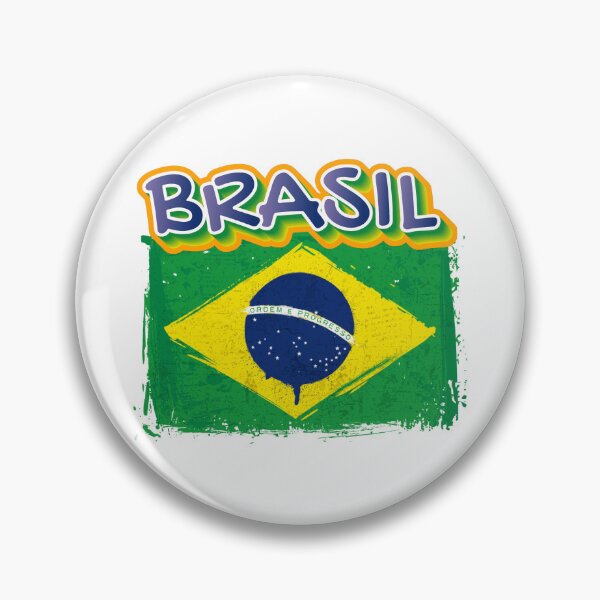 Item preview, Brazilian Brasil brazil flag sicker designed and sold by Psycho-Crazy.