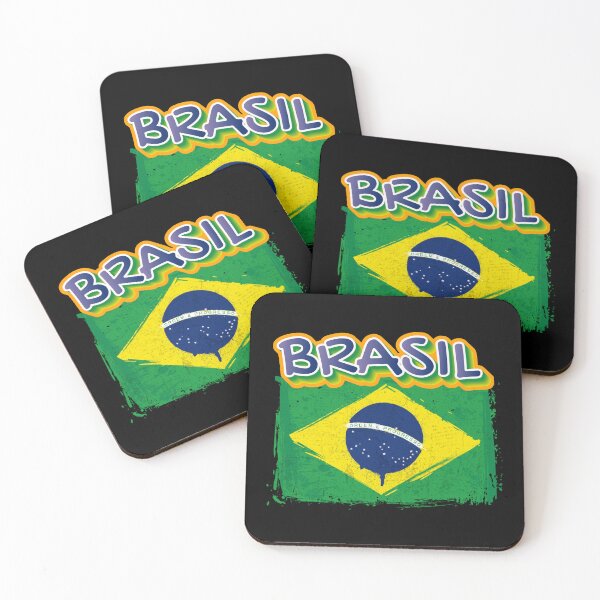 Item preview, Brazilian Brasil brazil flag sicker designed and sold by Psycho-Crazy.