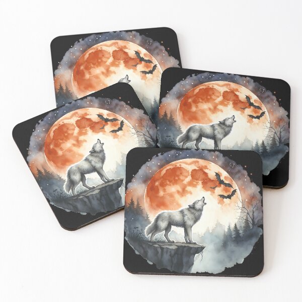 Item preview, Red Moon Wolf designed and sold by RubisLeaf.