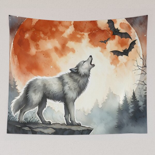 Item preview, Red Moon Wolf designed and sold by RubisLeaf.